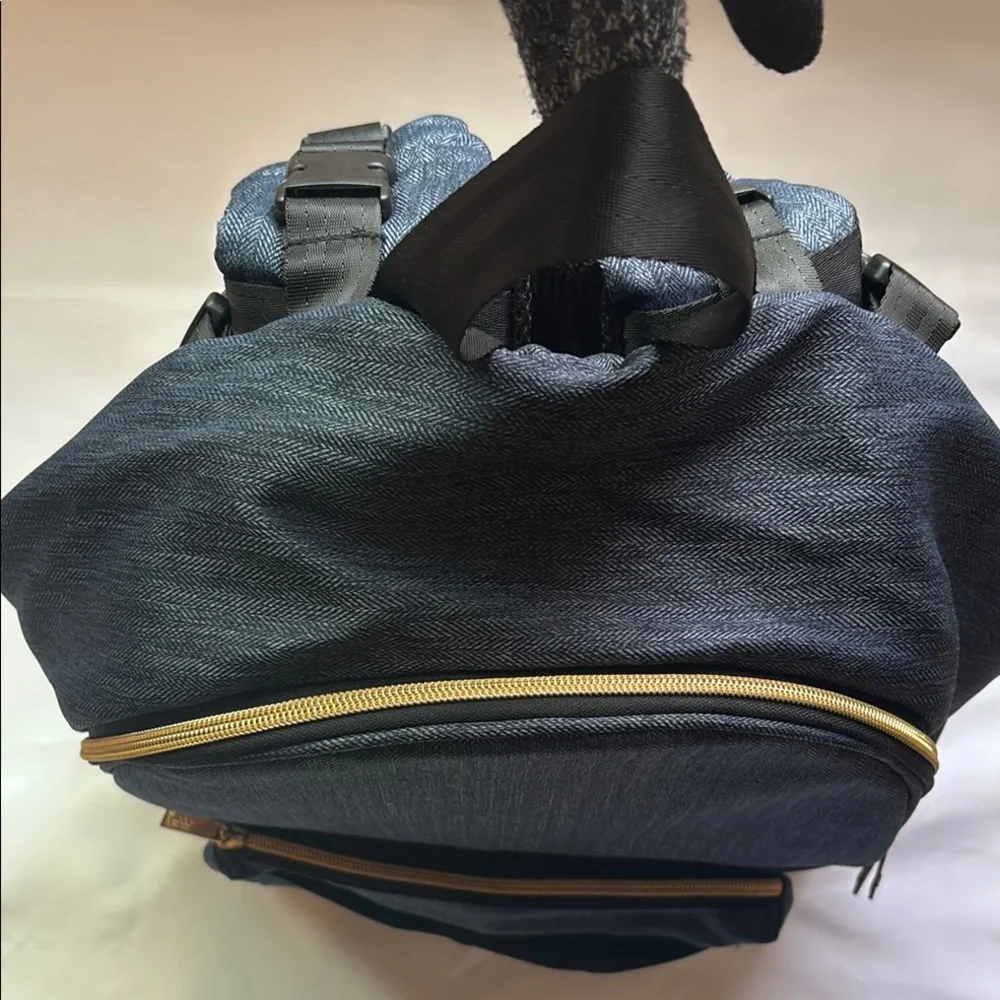 Lublu Denim Diaper Bag Blue EUC